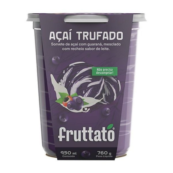 Encontraproduto.com.br - Sorvete Açaí Trufado Sorvetes Slips 950 ml