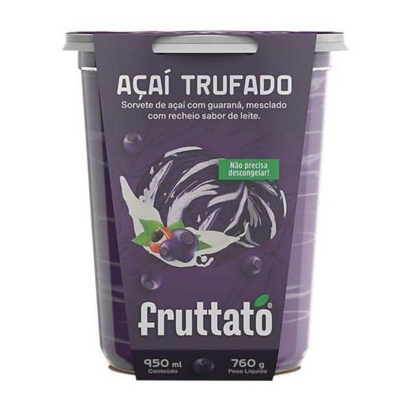 Encontraproduto.com.br - Sorvete Açaí Trufado Sorvetes Slips 950 ml