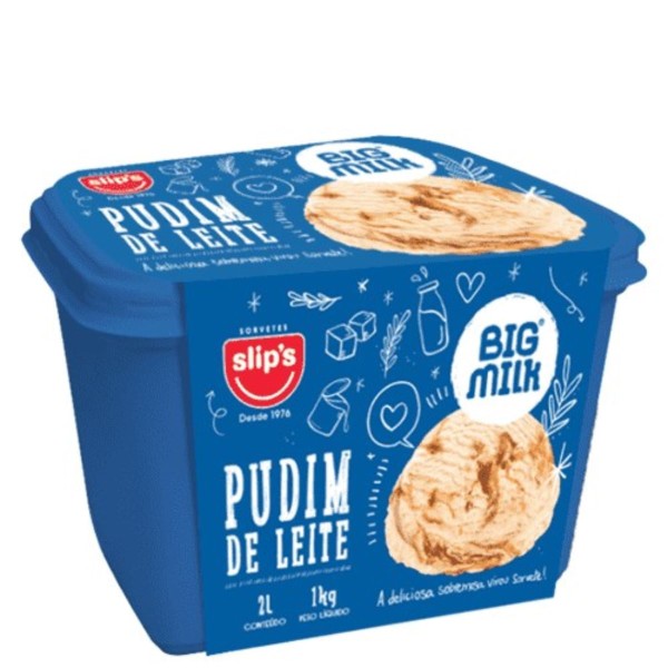 Encontraproduto.com.br - Sorvete Pudim de Leite Slips 2 L