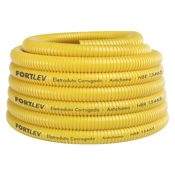 Encontraproduto.com.br - Eletroduto Corrugado Flexível 25mmx10mt Fortlev