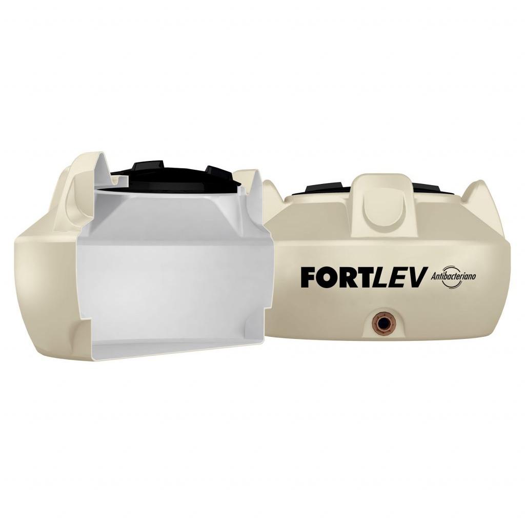 Encontraproduto.com.br - Tanque Tampa Roscável Bege Antibacteriano 500lt Fortlev