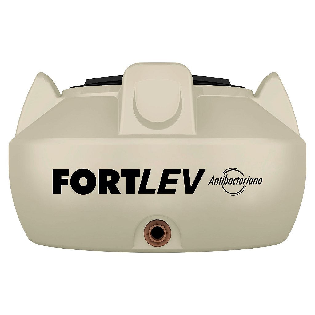 Encontraproduto.com.br - Tanque Tampa Roscável Bege Antibacteriano 500lt Fortlev