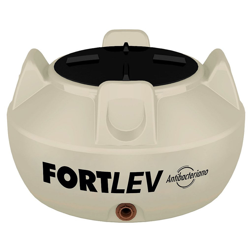 Encontraproduto.com.br - Tanque Tampa Roscável Bege Antibacteriano 500lt Fortlev