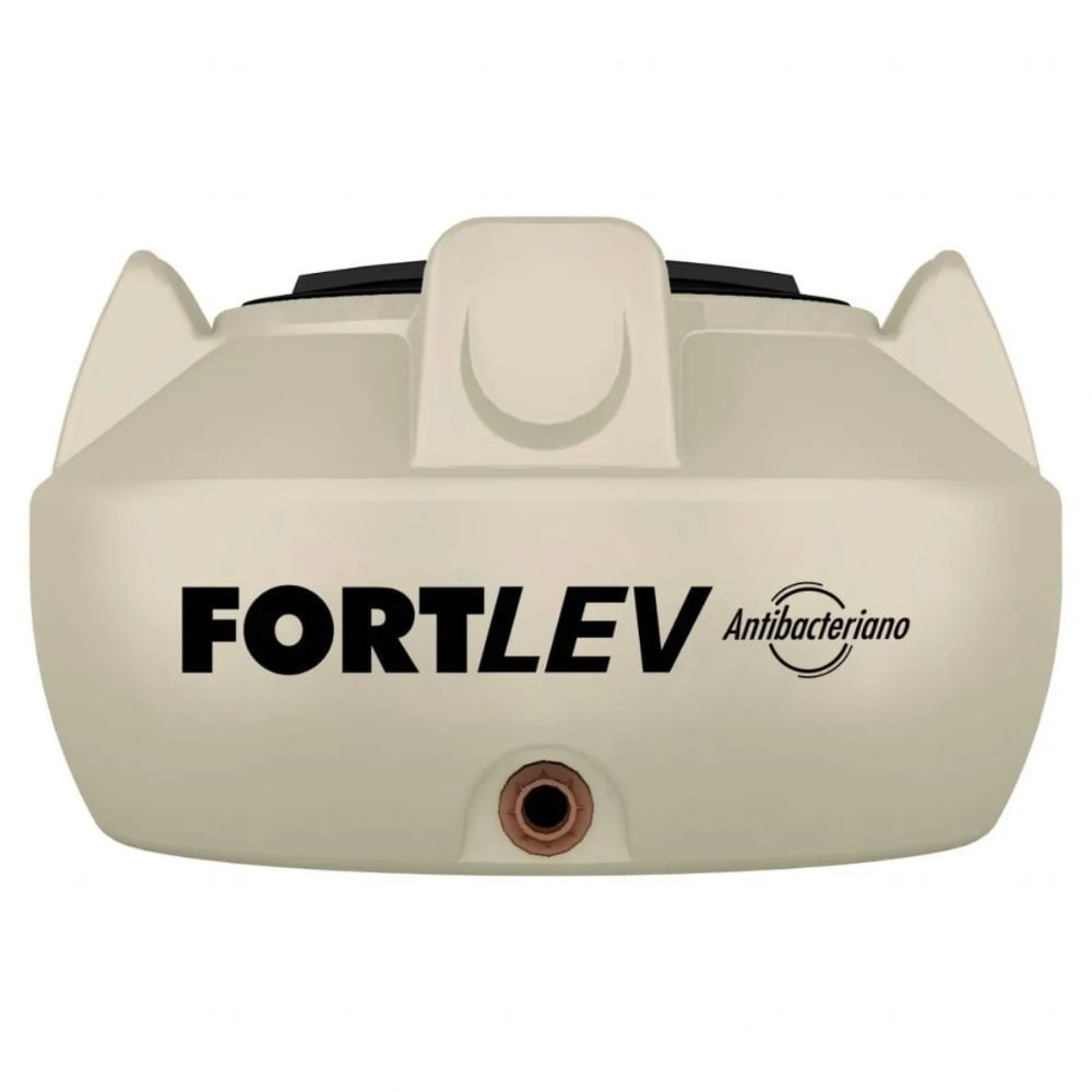 Encontraproduto.com.br - Tanque Tampa Roscável Bege Antibacteriano 500lt Fortlev