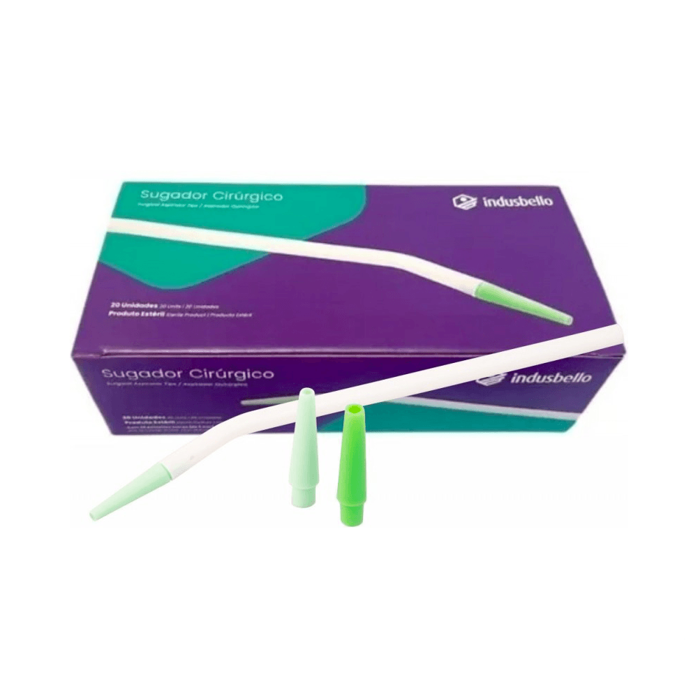 Encontraproduto.com.br - Sugador Cirúrgico Descartável Estéril com 20 - Indusbello