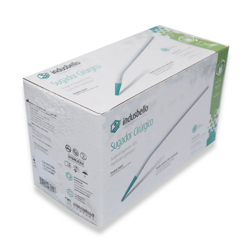 Encontraproduto.com.br - Sugador Cirúrgico Descartável Estéril com 40 - Indusbello