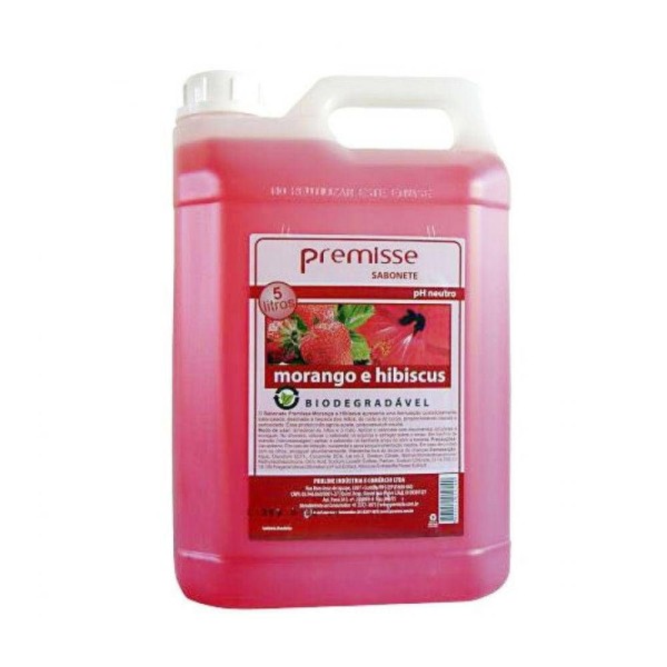 Encontraproduto.com.br - Premisse Sabonete Morango E Hibiscus 5Lt