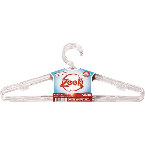 Conjunto 3 Cabides Cristal Zeek