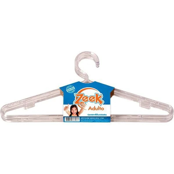 Encontraproduto.com.br - Conjunto 3 Cabides Cristal Zeek
