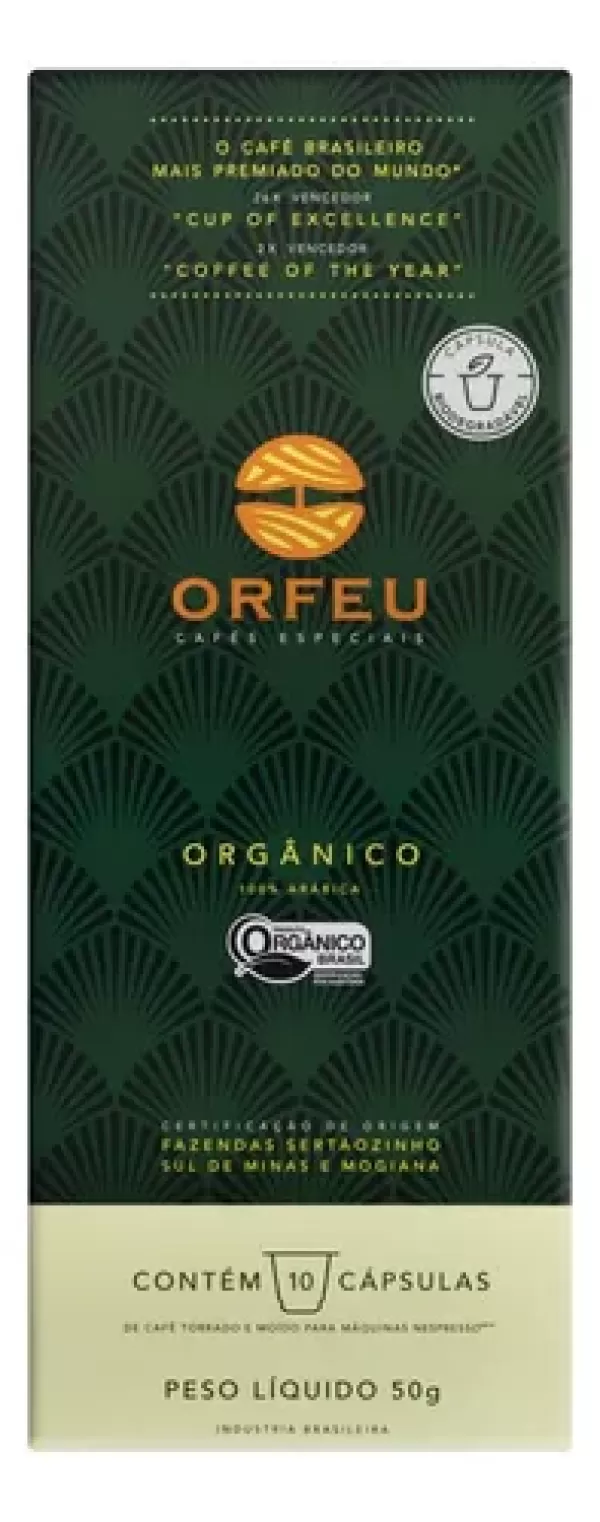 Cápsulas compatíveis Nespresso* Orgânico 10 un