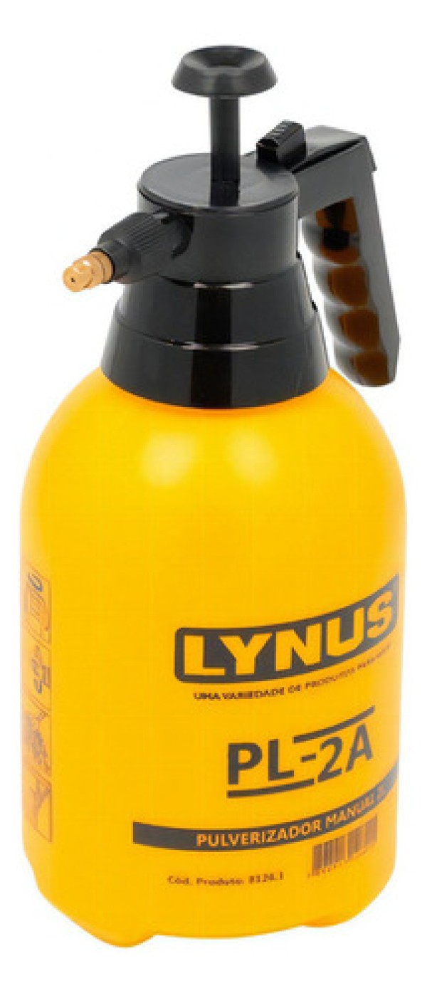 Pulverizador Plástico Manual de Pressão de 2 Litros com Bico PL-2A Lynus