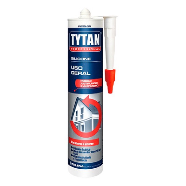 Silicone Acético Incolor Tytan 40753 Profissional 280gr