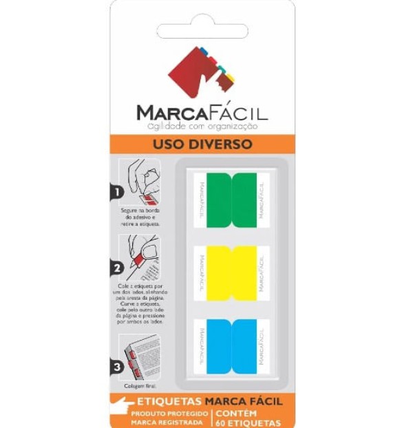 Etiqueta Uso Diverso 30 Unidades Marca Fácil