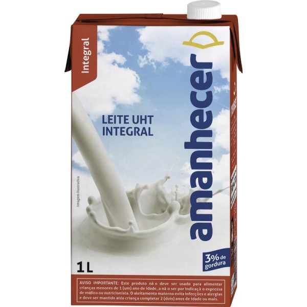 Encontraproduto.com.br - Leite UHT Integral Amanhecer Caixa 1l