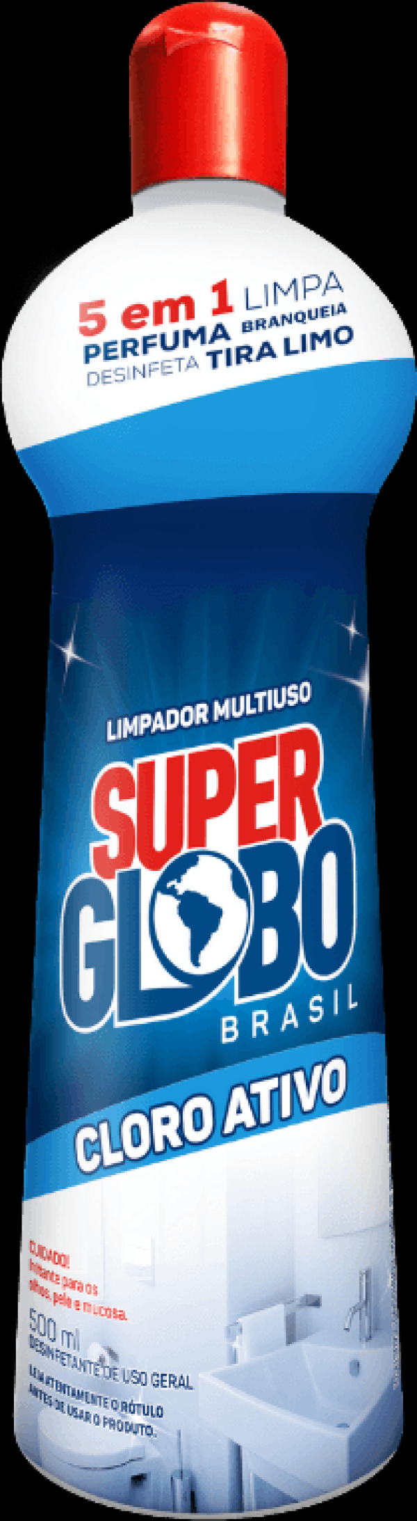 Limpador Super Globo Multiuso 5 em 1 Com Cloro Ativo 500ml