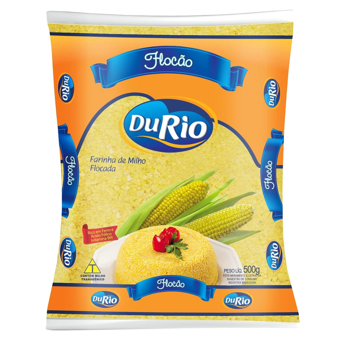 FARINHA MILHO DU RIO FLOCAO 500G
