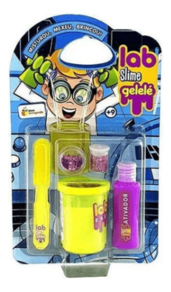 Encontraproduto.com.br - KIT MASSINHA LAB SLIME GELELE TRADICIONAL 3487 DOCE BRINQUEDO