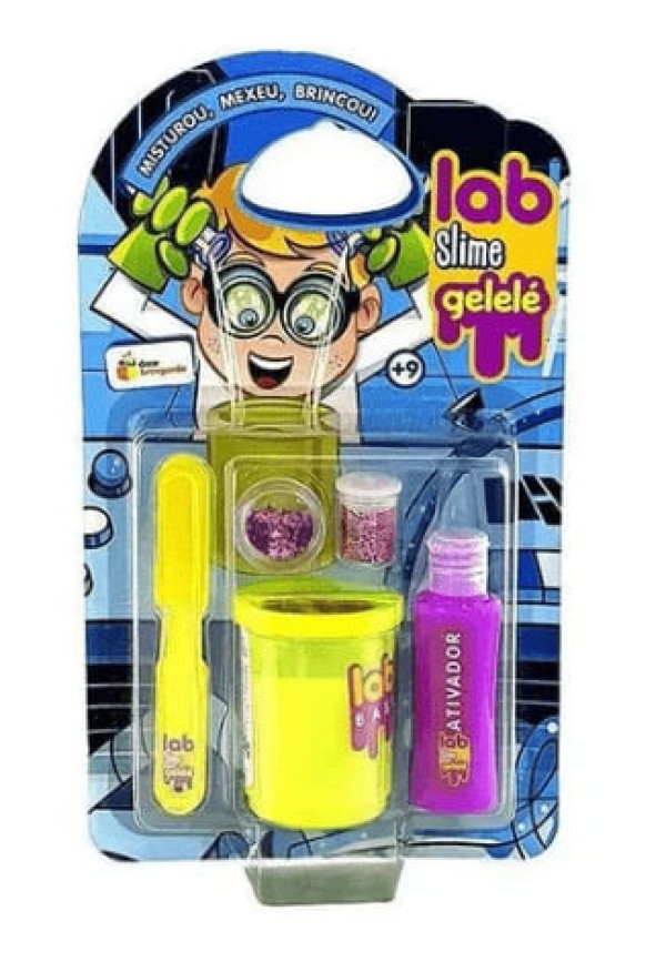Encontraproduto.com.br - KIT MASSINHA LAB SLIME GELELE TRADICIONAL 3487 DOCE BRINQUEDO