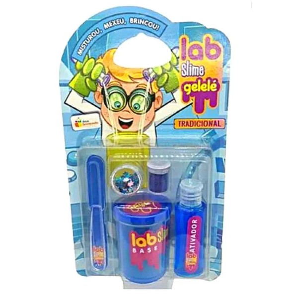 Encontraproduto.com.br - KIT MASSINHA LAB SLIME GELELE TRADICIONAL 3487 DOCE BRINQUEDO