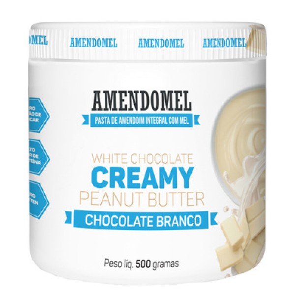 Encontraproduto.com.br - Pasta Amendomel Sabor Chocolate Branco 500g - Amendomel