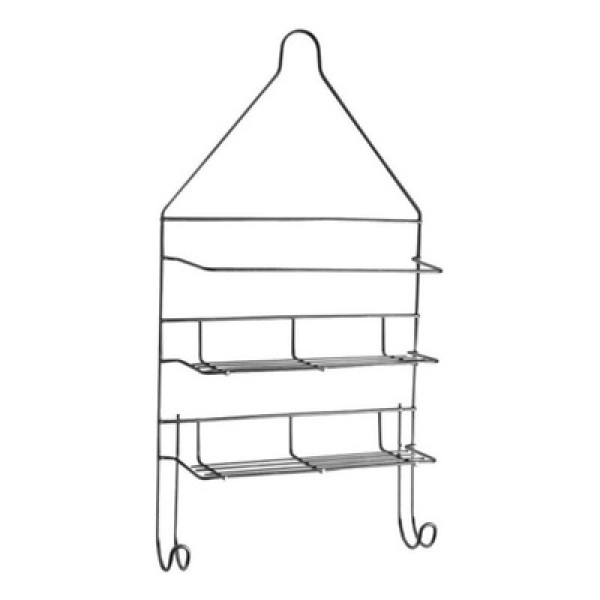 Encontraproduto.com.br - Suporte Porta Shampoo Com 2 Toalheiros 8X26Cm