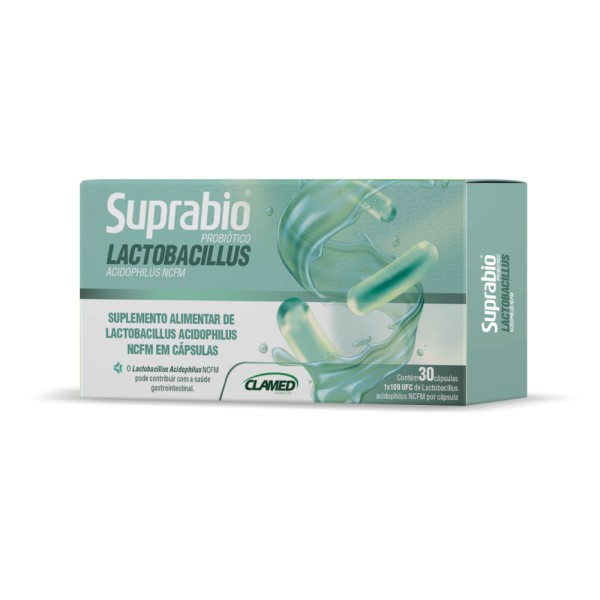 Suprabio Probiotico Com 30 Capsulas 1bi Lactobacillus Acidophilus