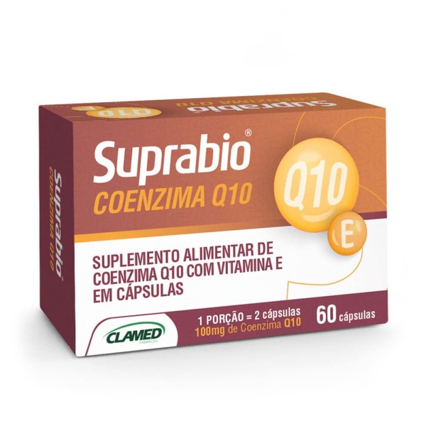 Encontraproduto.com.br - Suprabio Coenzima Q10 + Vitamina E Com 60 Capsulas