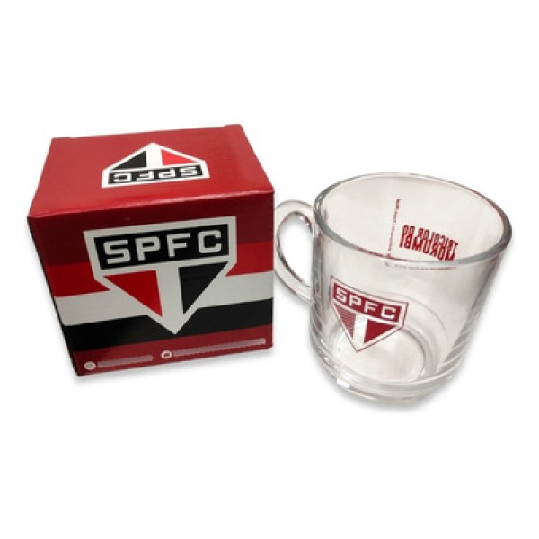 Caneca São Paulo FC 300ml em Vidro ALLMIX