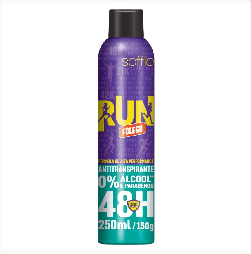 Desodorante Antitranspirante Soffie Run Fôlego 250ml