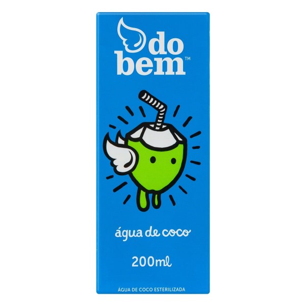 Encontraproduto.com.br - Água de Coco Esterilizada Do Bem Pack com 3 Unidades 200ml Cada
