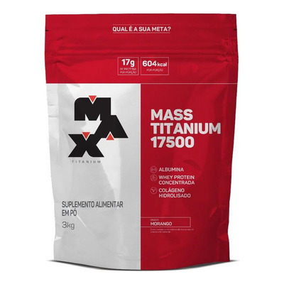 MASSA MAX TITANIUM REFIL 3KG MORANGO
