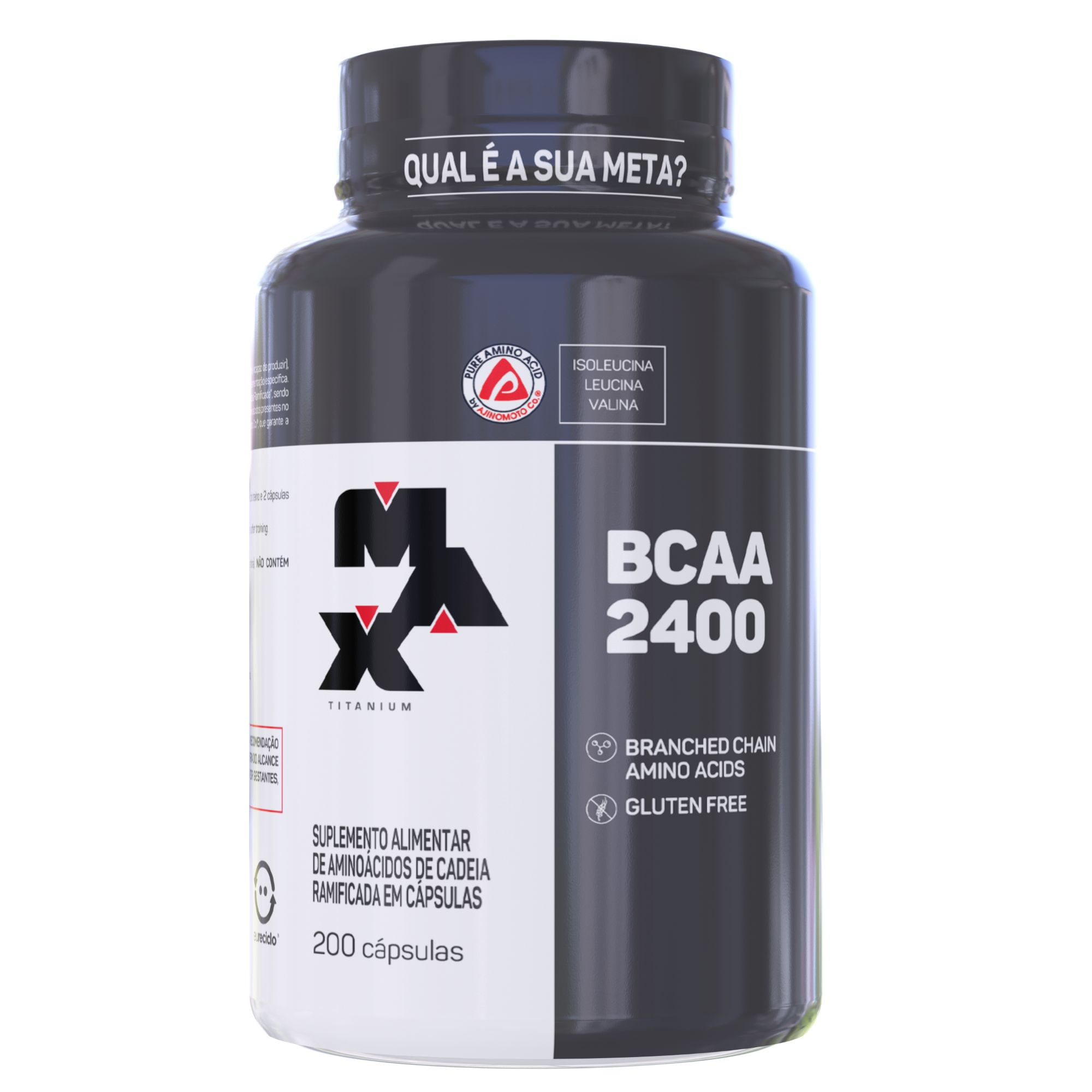 Encontraproduto.com.br - BCAA 2400 200 Cápsulas Max Titanium