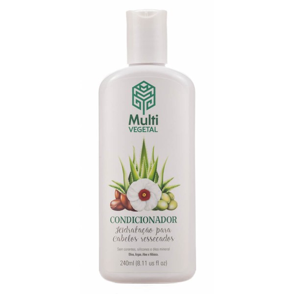 Encontraproduto.com.br - Condicionador Hidratação Para Cabelos Ressecados (Oliva e Argan) 240ml - Multi Vegetal