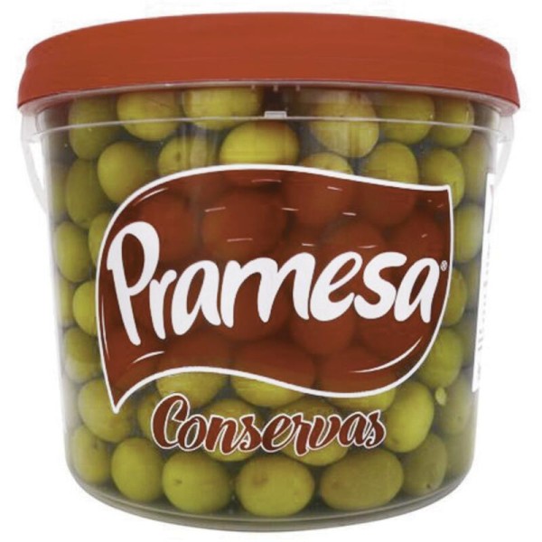 Encontraproduto.com.br - Azeitona Verde Pramesa Com caroço Balde com 2kg
