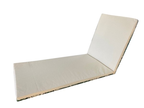 Encontraproduto.com.br - Almofada Expreguiçadeira Externa RD 2cm Estampa Costela de Adão e Bege
