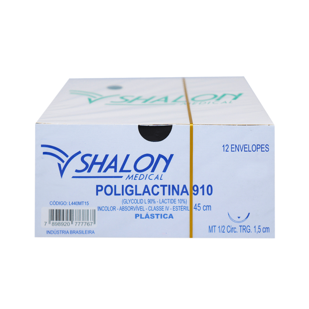 Encontraproduto.com.br - Fio de Sutura Poliglactina Com 12 - Shalon