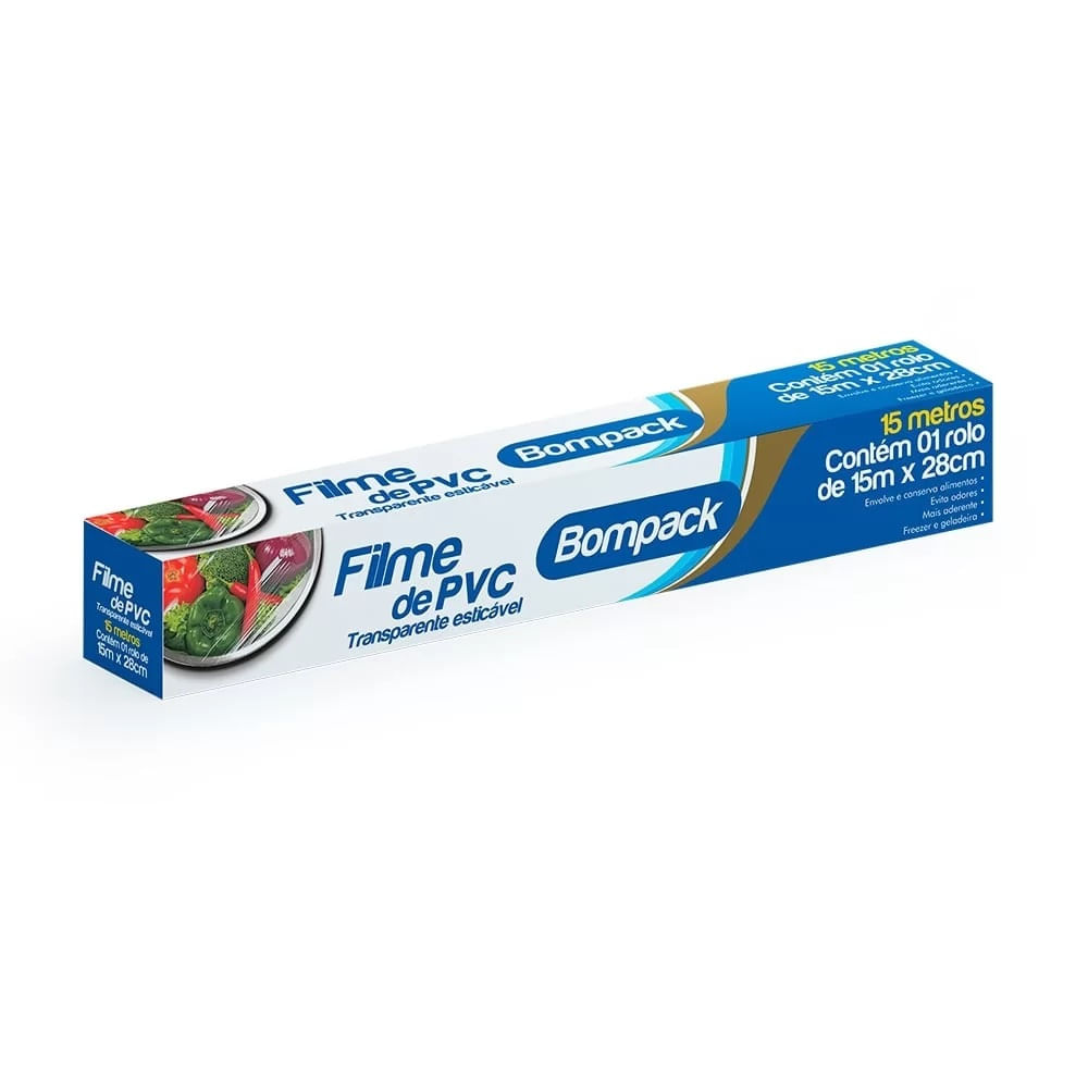 Encontraproduto.com.br - Filme Pvc Bompack Transparente 28x15m 1un