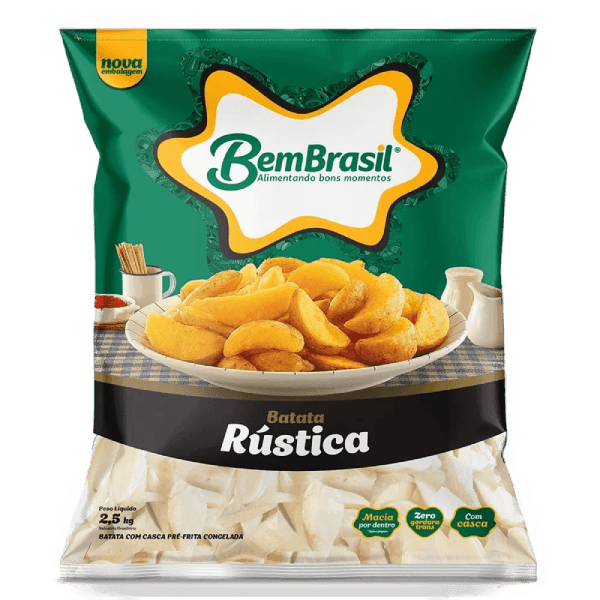 BATATA RUSTICA BEM BRASIL CONGELADA PT 1,05KG