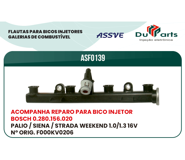 Encontraproduto.com.br - Flauta bico inj. palio/siena/strada 1.0/1.3 16v