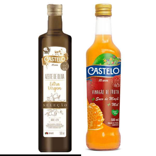 Kit Azeite Seleção e Vinagre de Maçã com Suco de Maçã e Mel
