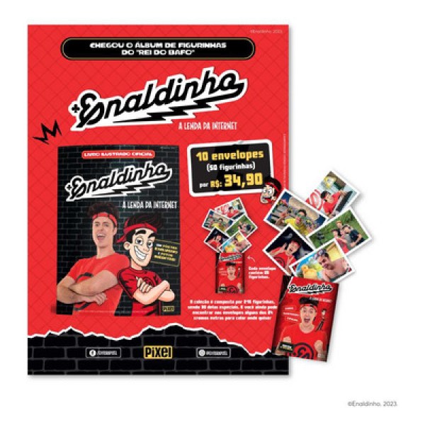Encontraproduto.com.br - Pack Com 50 Figurinhas Do Álbum Do Enaldinho