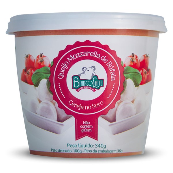 Queijo Mussarela de Búfala Bola Bianco Latte 160g