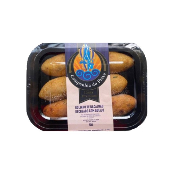 Encontraproduto.com.br - Bolinho de Bacalhau Recheado com Queijo Canastra Cia do Peixe 340g
