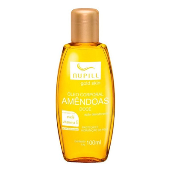 Oleo Corporal Amendoas Doce 100ml Avela e Vitamina E - Nupill