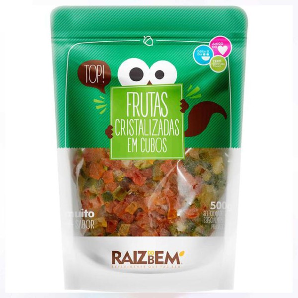 Frutas Cristalizadas Raiz Do Bem 500g