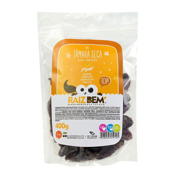 Encontraproduto.com.br - Tâmara Seco Raiz do Bem Pacote 400g
