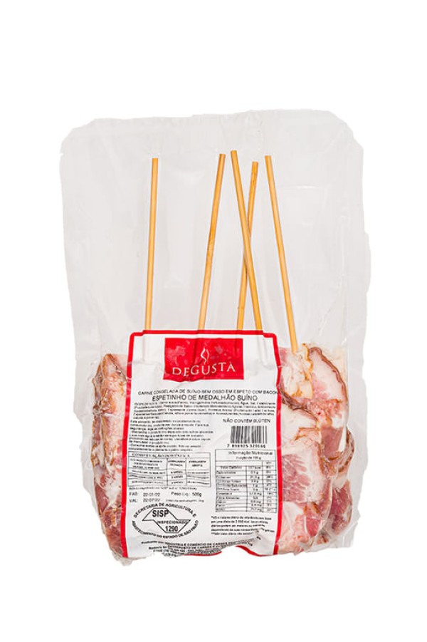 Encontraproduto.com.br - Espetinho de Medalhão Suino Degusta Pacote 500g