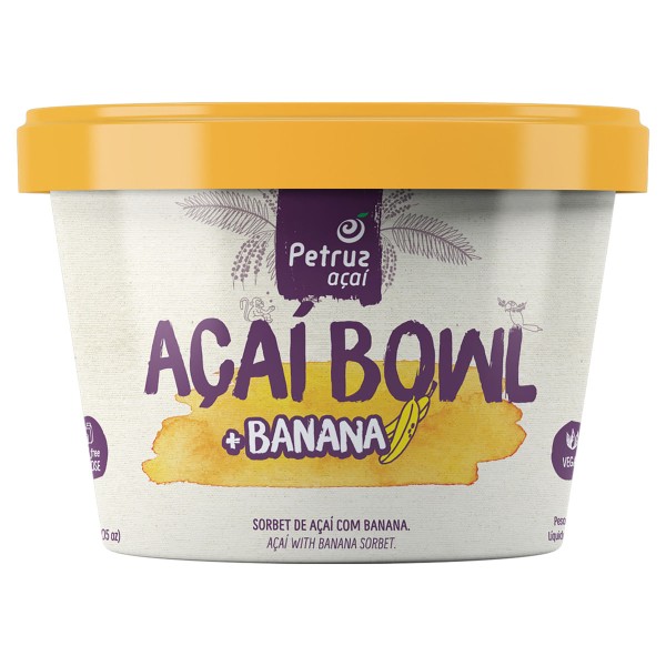 Sorbet Açaí Petruz c/ Banana Pote 200g