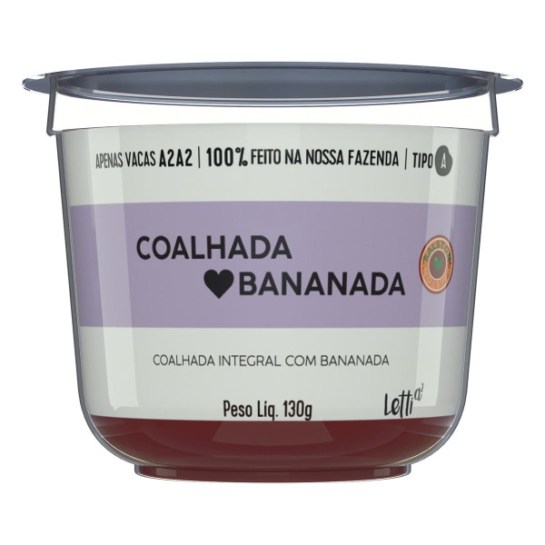 Encontraproduto.com.br - Coalhada Letti com Banana 130g