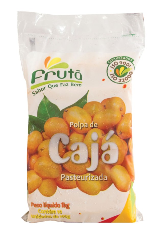 Encontraproduto.com.br - Polpa de Caja Pasteurizada Pacote 100g com 10 Unidades